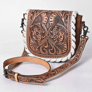 1636 Crossbody Hand Tooled Genuine Western Leather Women Bag: ADBG1636