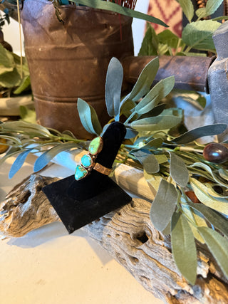 The Desert Lily | Sonoran Gold Turquoise Copper Adjustable Ring