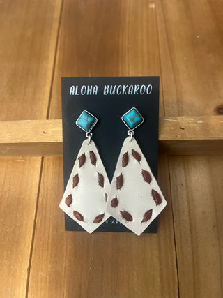Faux Turquoise with Cream and BR lacing