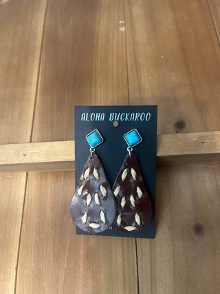 Faux Turquoise with BR and Cream lacing