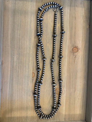 70” multi sized faux Navajo necklace