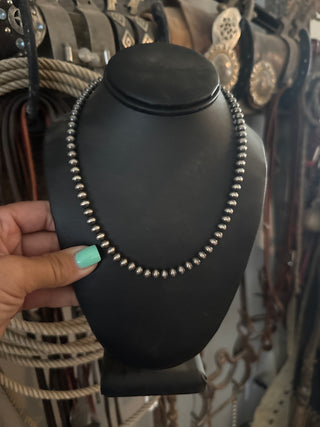 6mm Sterling Silver Pearl | 18”