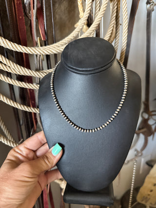 4mm Sterling Silver Pearls |16"