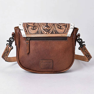 1636 Crossbody Hand Tooled Genuine Western Leather Women Bag: ADBG1636