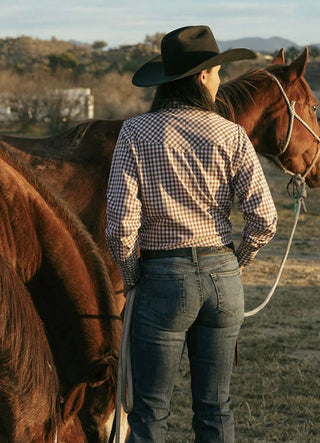 CowboyGirl Rust Gingham