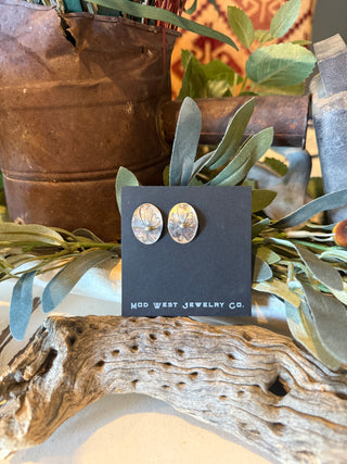 The Magnolia Belle | Sterling Silver Floral Stud Earrings
