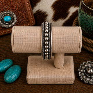 Frontier Pearl Sterling Bangle