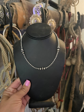Graduated Sterling Saucer Pearls |16"