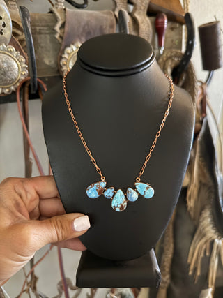 Blue Mesa | Golden Hills Turquoise & Copper Necklace