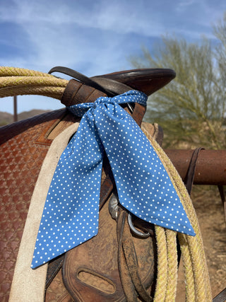 O Blue Polka Dot Twilly