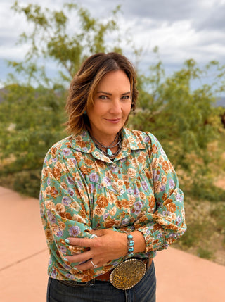Vintage Chiffon Floral
