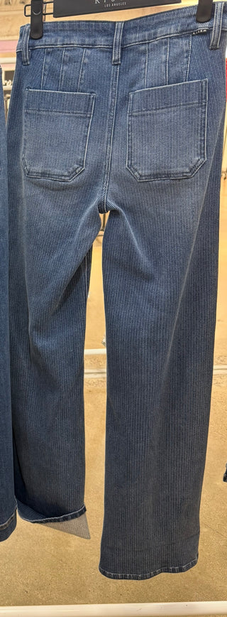 Risen Light Pinstripe Trouser Jeans