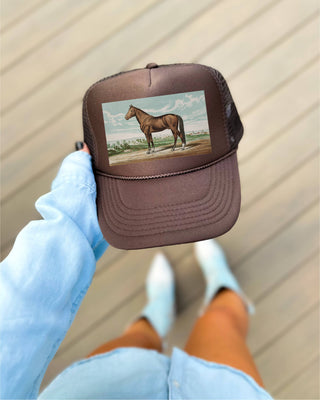 Horse Painting Trucker Hat