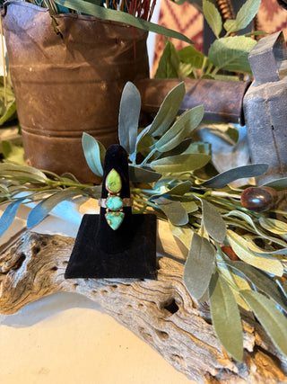 The Desert Lily | Sonoran Gold Turquoise Copper Adjustable Ring