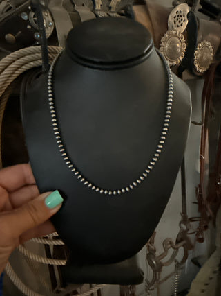 4mm Sterling Silver Pearls |18”