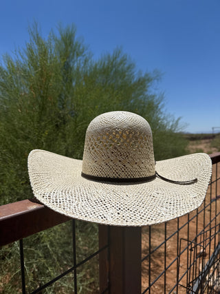 Twisted weave straw cowboy hat