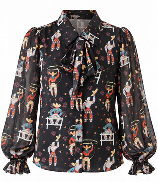 Midnight Roping Cowgirl Blouse
