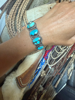 5 stone Vintage Kingman cuff