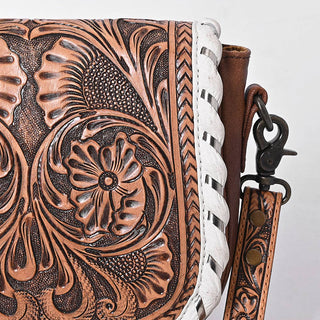 1636 Crossbody Hand Tooled Genuine Western Leather Women Bag: ADBG1636