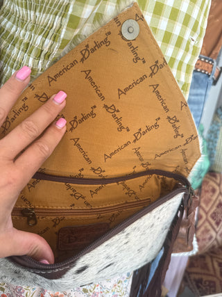 Cowhide Fringe Crossbody