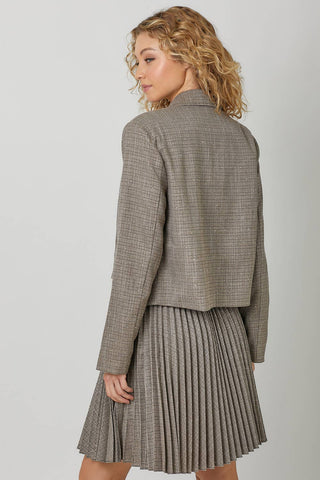 60831 Sparklets Cropped Jacket: Mocha / Large