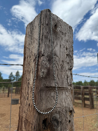 33” Faux Navajo pearl necklace 5mm