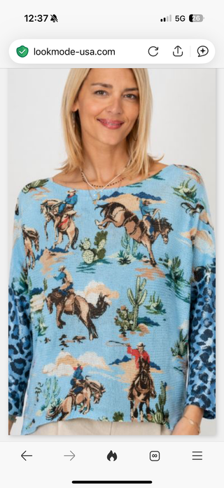Desert Rider Italian Knit Blue