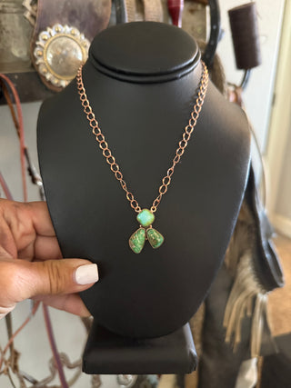Desert Sage | Sonoran Gold Turquoise & Copper Necklace
