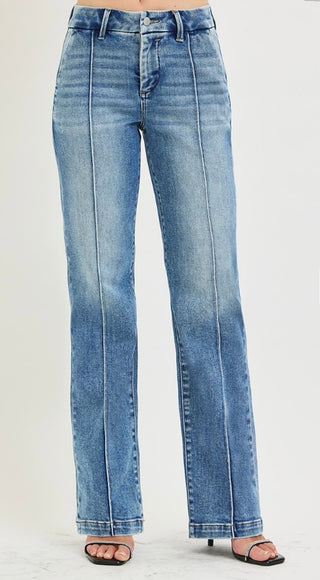 Risen Pintuck bareback jeans