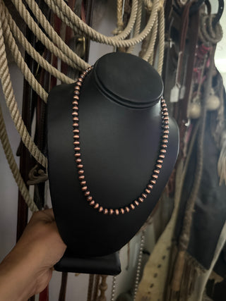 6mm Copper Pearls 18"