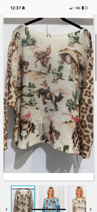 Desert Rider Italian Knit Cream