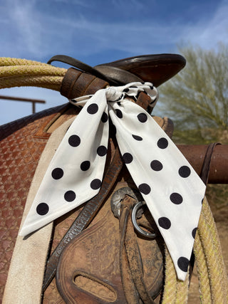 J Black and White Polkadot Twilly