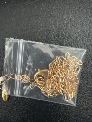 Dainty gold paperclip chain