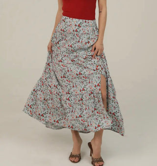 Desert Bloom Midi Skirt