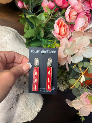 SM Red w/ WH Buckstitch gold