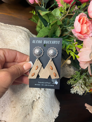 TeePee CR w/ BR buckstitch silver