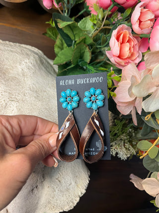 BR w/ WH buckstitch faux turquoise