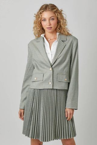 60831 Sparklets Cropped Jacket: Grey / Large