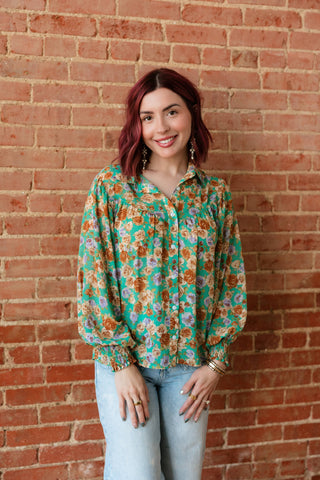 GREEN FLORAL