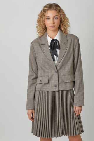 60831 Sparklets Cropped Jacket: Grey / Medium