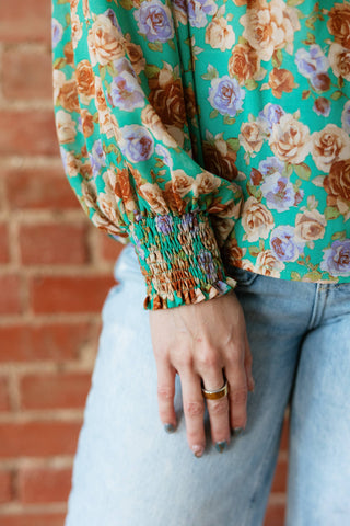 GREEN FLORAL