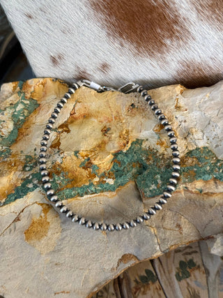 3mm Sterling Pearl Bracelet